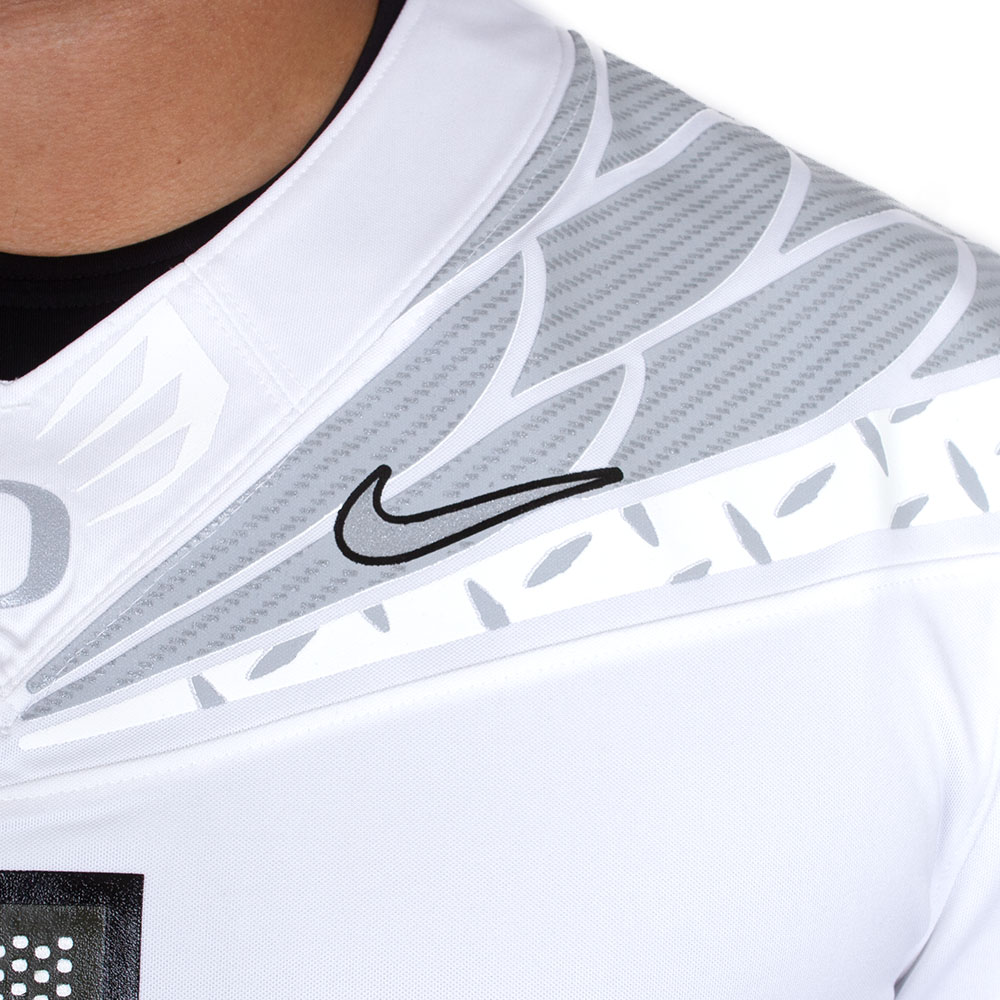 Classic Oregon O, Nike, White, Jerseys, Men, Football, Game Day, 2024, #1, Alt 5, Diamond Plate, 798963